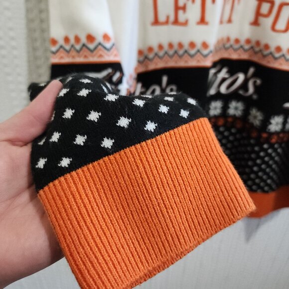 Tito's Vodka Let It Pour Ugly Christmas Sweater Orange Black White Size XXL Men - Picture 4 of 12